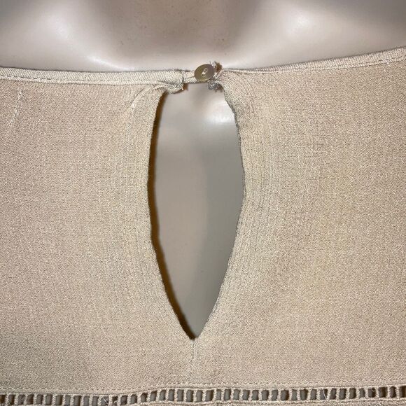 JOHN PAUL RICHARD Bell Sleeve Pullover Top Crochet Neckline Womens Medium - Picture 8 of 12